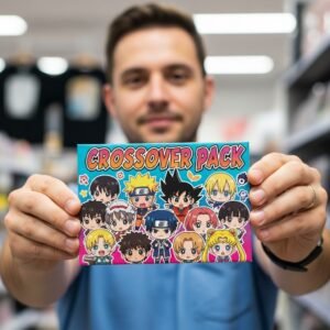 Pack Stickers Cross-Over – One Piece × Autres Animes (10 stickers réalistes)